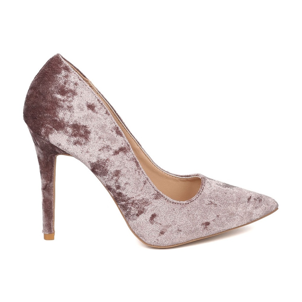 Qupid Velvet Stilettos